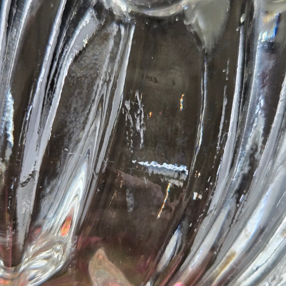 VTG Anchor Hocking Oyster Plate Clear Glass Deviled Egg Scalloped Grandmacore - Picture 7 of 7